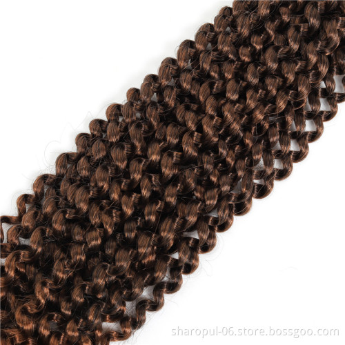 Long Passion Twist Crochet Hair Extensions Synthetic Water Wave Braiding Hair Bohemia Crochet Braids